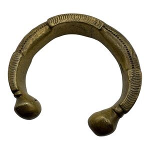Antique Bronze Tribal Bracelet African‎ Currency Bangle 3”